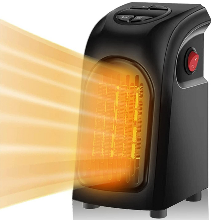 Heat Hollow™ Wall-Mountable PTC Plug-In Heater with Thermostat