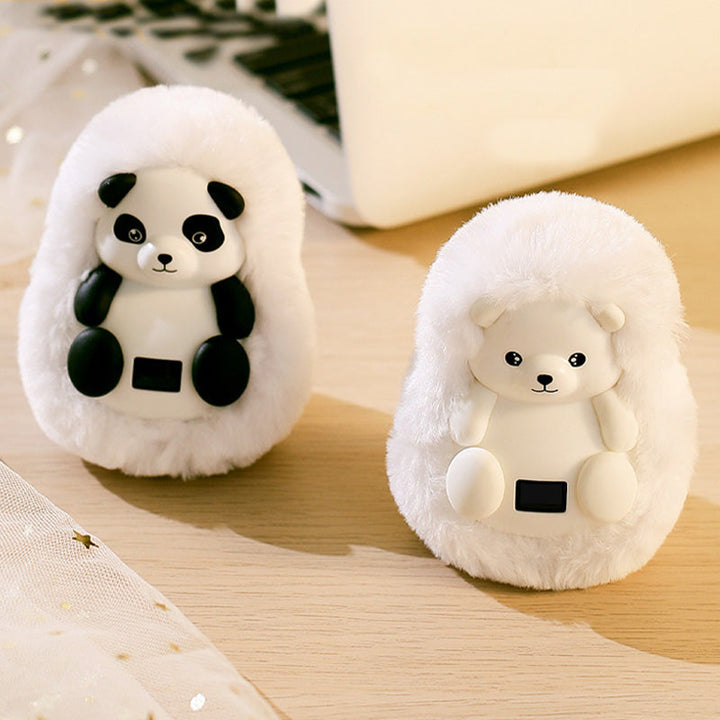 Plush Rechargeable Hand Warmer in Cute Animal Design – Heat Hollow