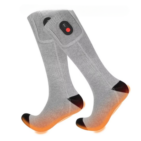 Rechargeable USB Heated Socks with Electric Thermal Warming for Cold Weather