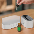 Square Flame Aromatherapy Humidifier, Silent USB Atmosphere Light