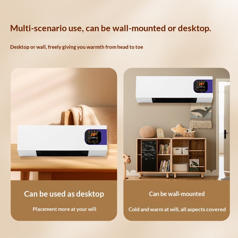 Slim graphene wall heater with touch display