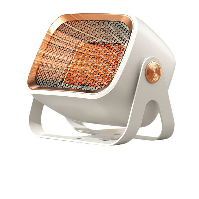Heat Hollow Compact desktop fan heater with 90° tilting head