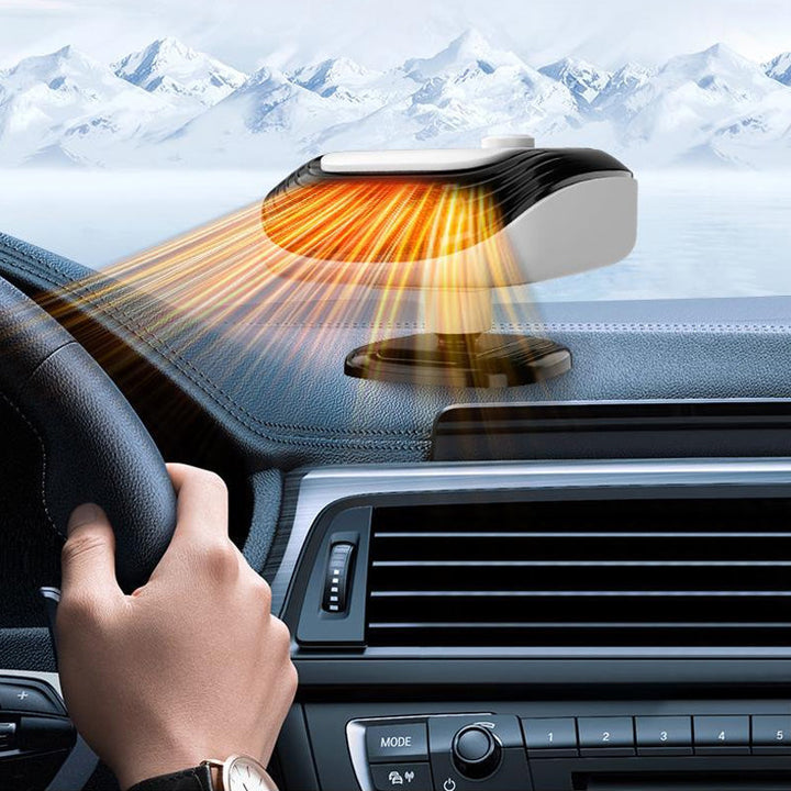 Heat Hollow™ Compact Car Heater with Adjustable Heat and 360° Swivel