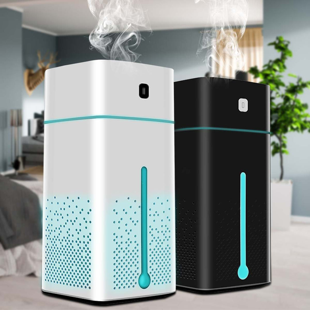 Quiet USB Humidifier With 1000ml Tank And 7 Colour LED Light