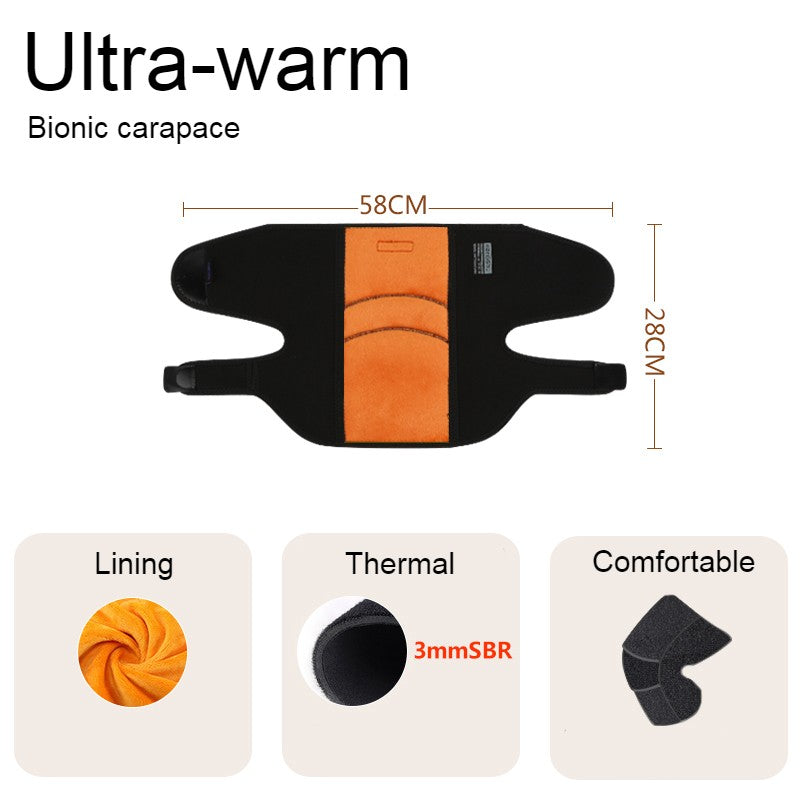 Heat Hollow™ Thermal Knee Warmers with Fleece Lining and Shell Design