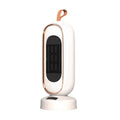 White oscillating fan heater with carry loop