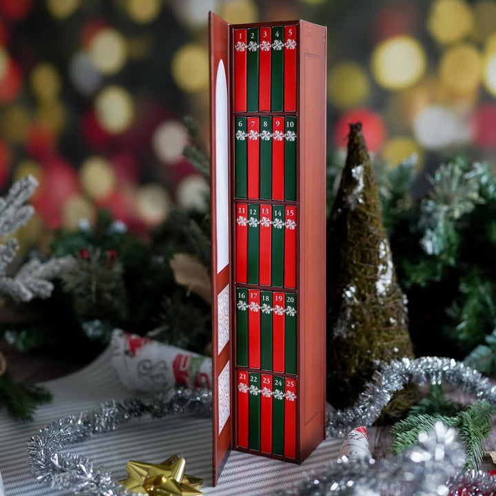 Red bookcase Christmas blind box with mini books