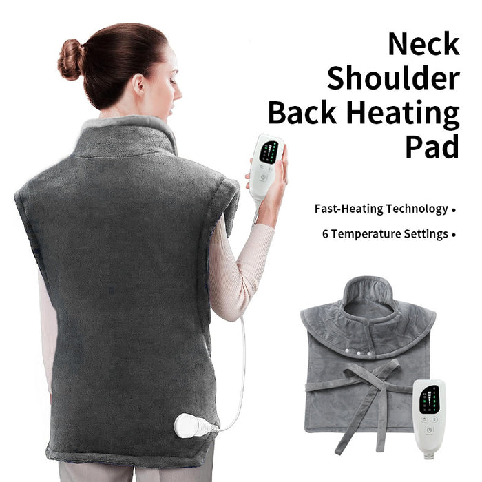 Heat Hollow Electric Heated Shawl for Neck, Shoulders and Back, 120W