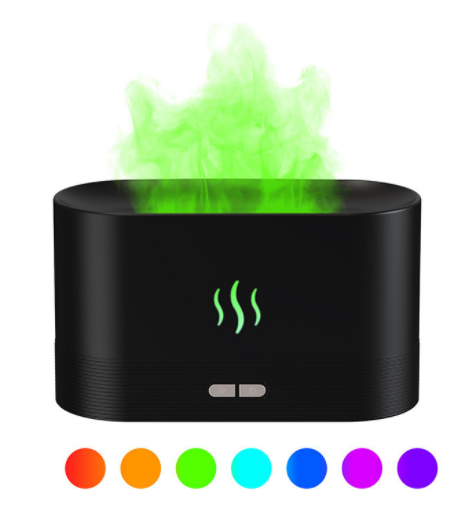 Ultrasonic Aroma Diffuser With Flame Light And Cool Mist, USB