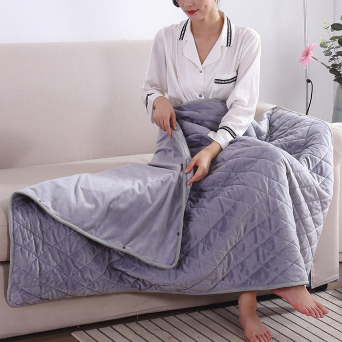 Heat Hollow™ USB Heated Blanket with Power Bank Pocket
