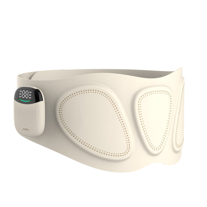 Heat Hollow Heated Waist Belt with EMS Pulse Massage and LED Display