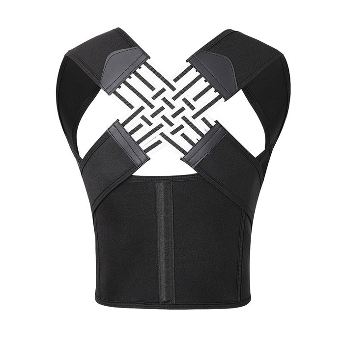 Heat Hollow Cross-back posture brace with adjustable straps
