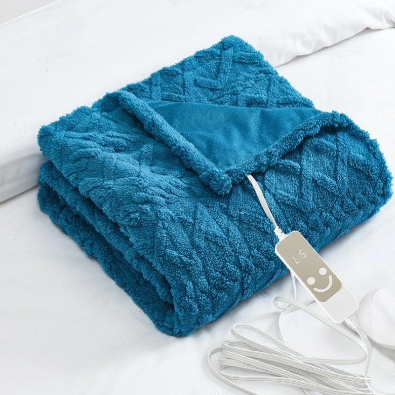 Electric heated mattress pad in soft velvet, from small to double