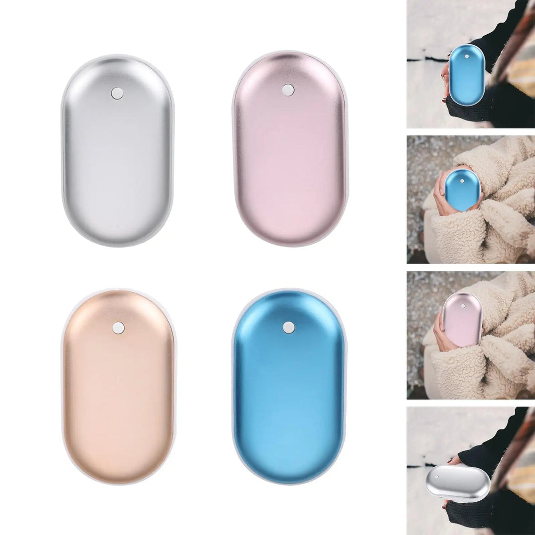 Heat Hollow™ Rechargeable Double-Sided Hand Warmer With 5000mAh Battery