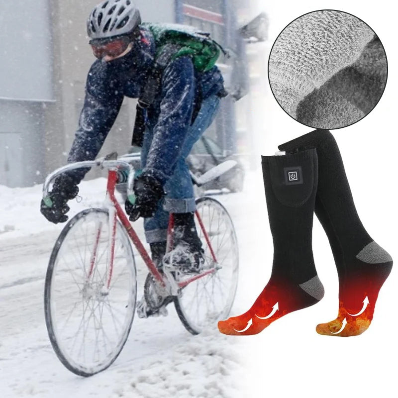 Rechargeable Heated Socks with Up to 8 Hours of Adjustable Warmth