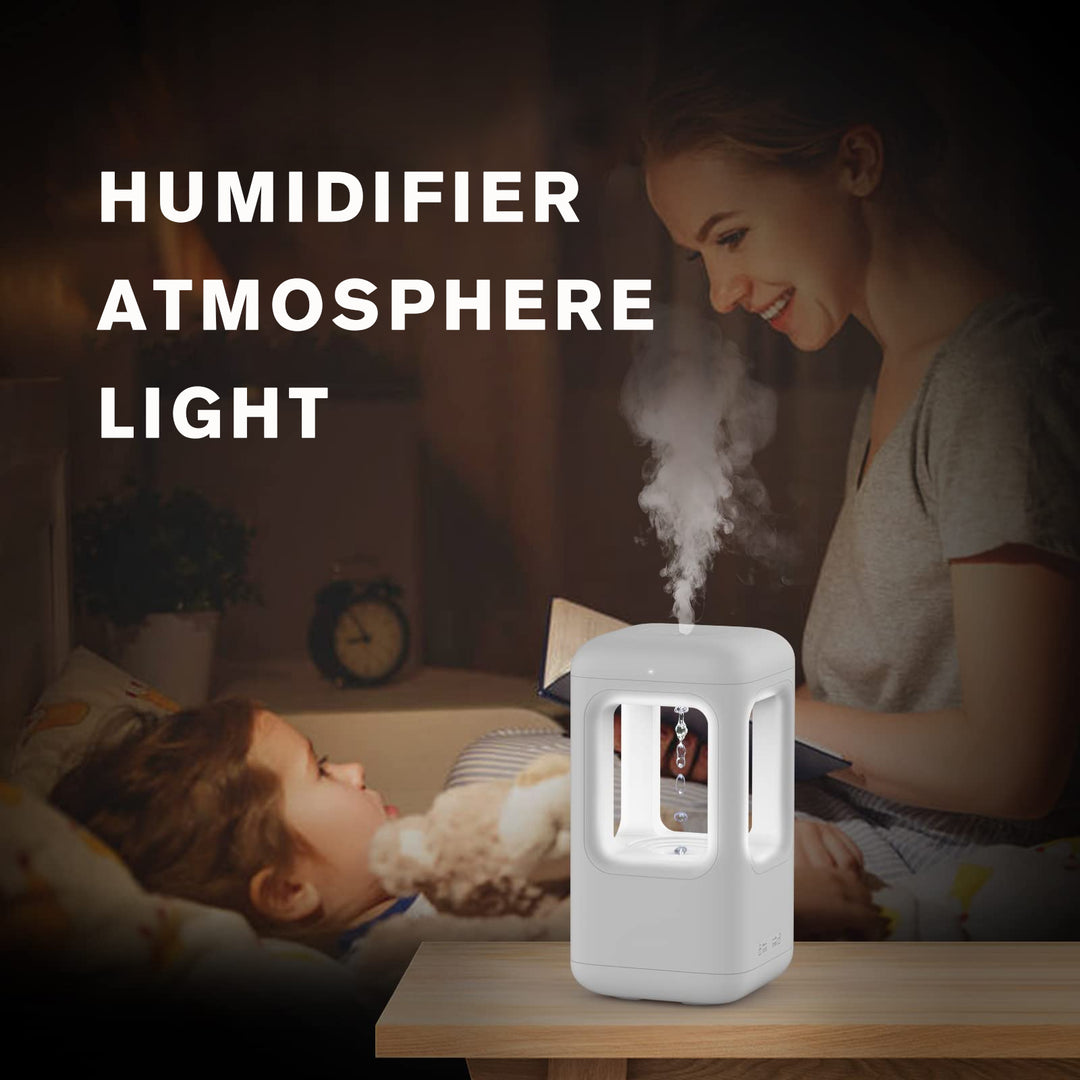 Anti Gravity Water Drop Humidifier With Atmosphere Light