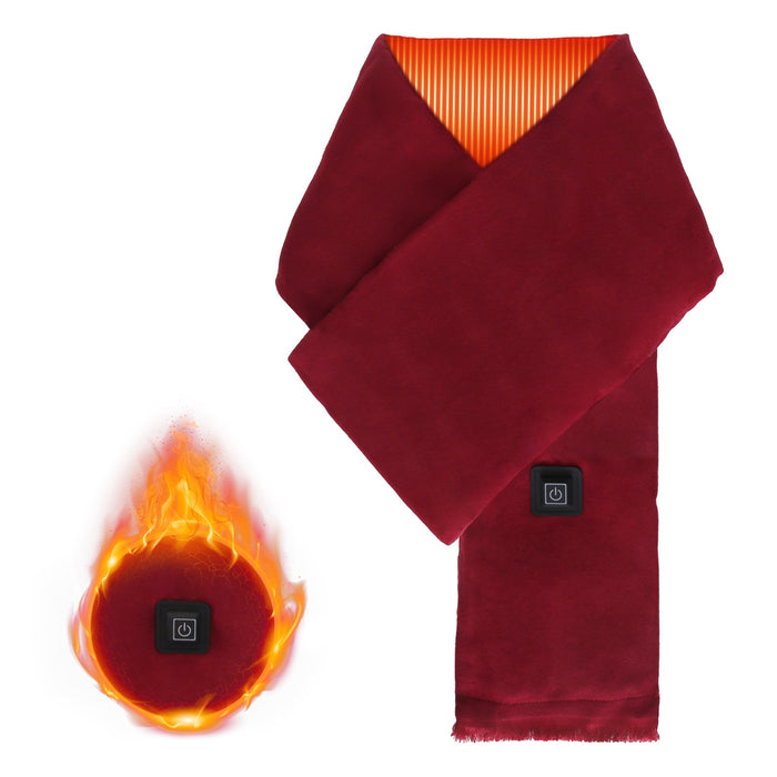 Heat Hollow USB Heated Scarf with Zipped Pocket for Power Bank