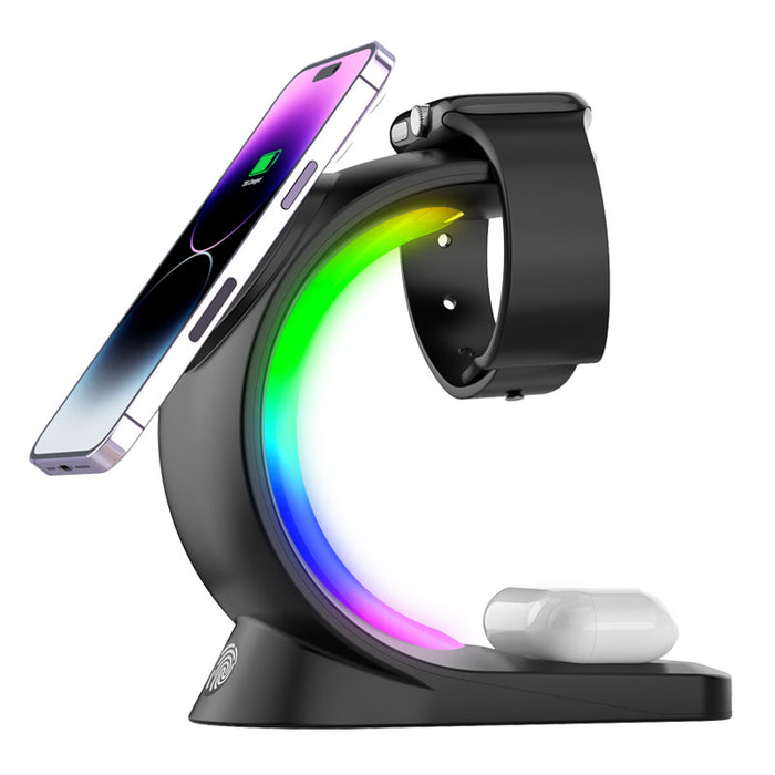 Heat Hollow Magnetic charging station with RGB mood light