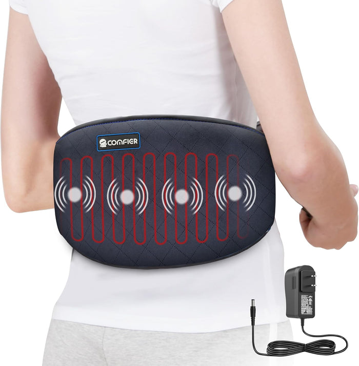 Heat Hollow™ Heated Back Wrap with 4 Massage Motors and Vibration