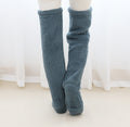 Pink plush leg warmers with drawstring