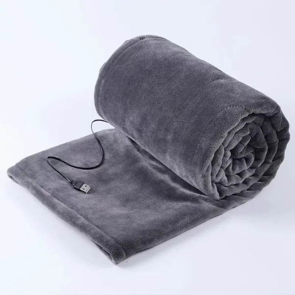 Rechargeable Heated Throw Travel &amp; Home Blanket