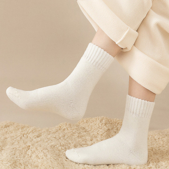 Fleece-Lined Thermal Socks, 3-Pair Set with Moisture Wicking