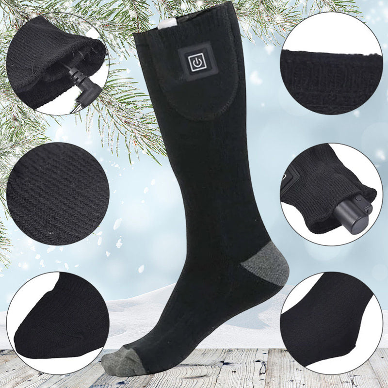 Rechargeable Heated Socks with Up to 8 Hours of Adjustable Warmth