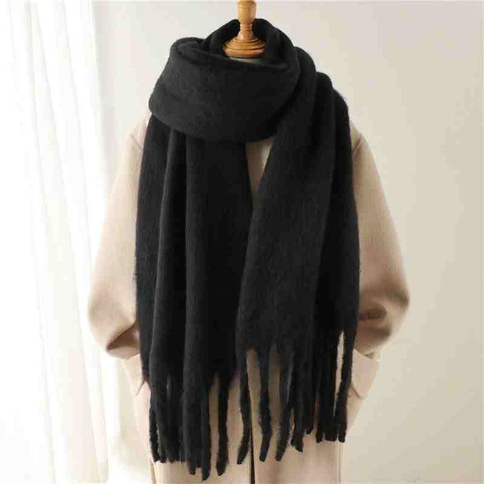 Heat Hollow Thick Fluffy Winter Scarf in 19 Colours