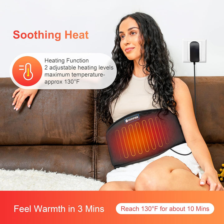 Heated Back Wrap with 4 Massage Motors and Vibration – Heat Hollow