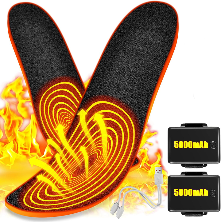 Rechargeable Heated Insoles with Remote Control – Heat Hollow