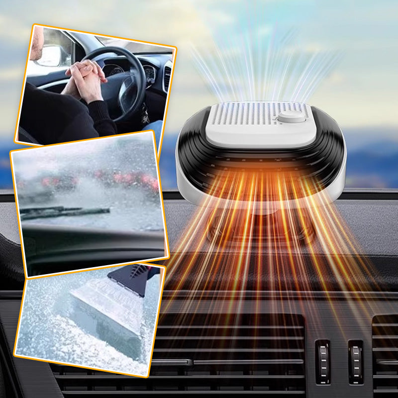 Heat Hollow™ Compact Car Heater with Adjustable Heat and 360° Swivel