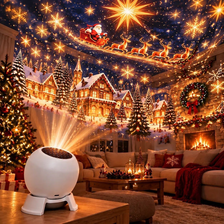 Christmas Projector Light – Magical Festive Patterns on Walls &amp; Ceiling
