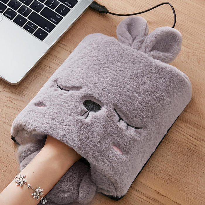Heat Hollow™ Heated Mouse Pad with Hand Warmer Pocket