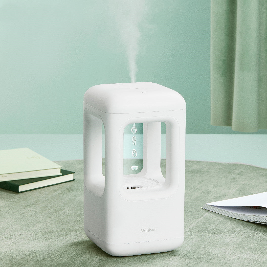 Anti Gravity Water Drop Humidifier With Atmosphere Light