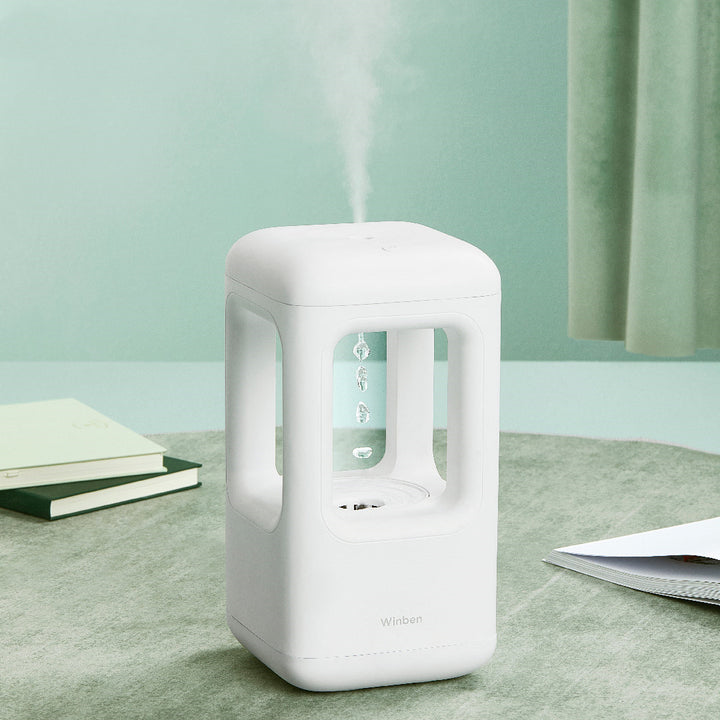 Anti Gravity Water Drop Humidifier With Atmosphere Light