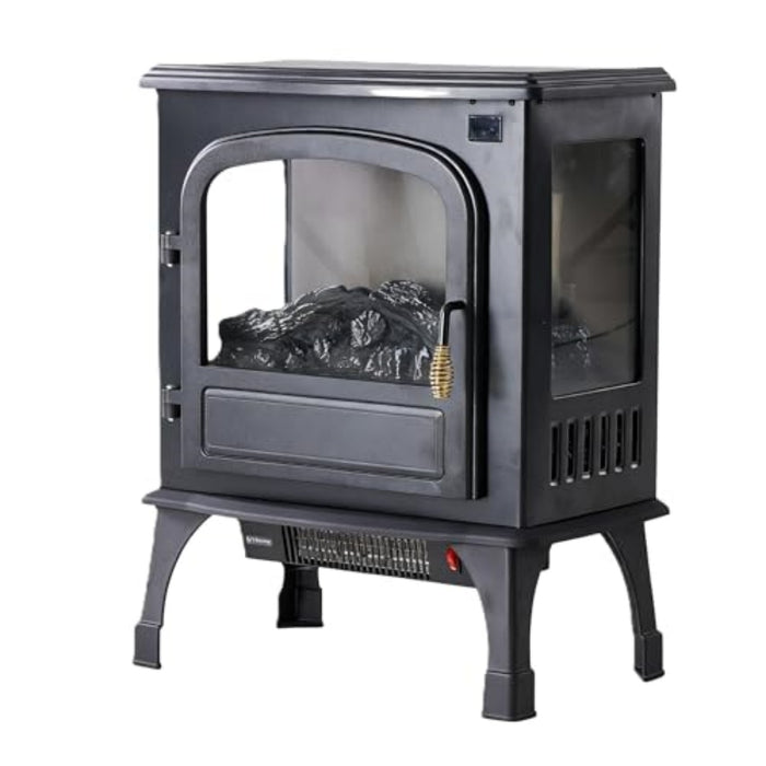 Heat Hollow Electric Stove Fireplace with 3D Flames and Remote