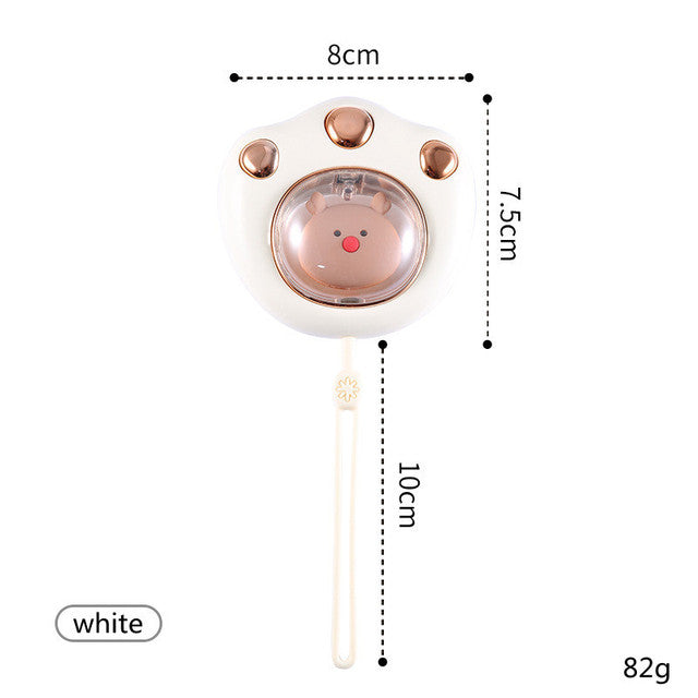 Cat Paw Rechargeable Hand Warmer With Two Heat Settings