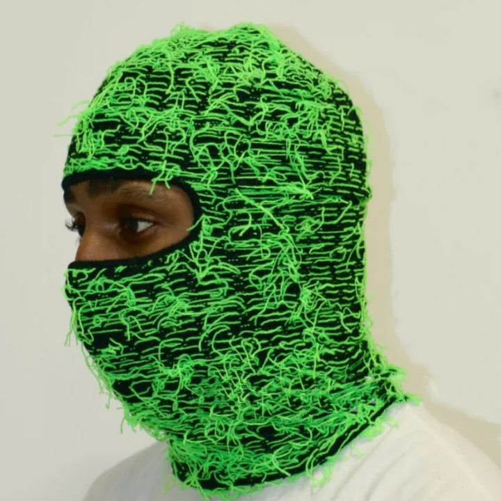 Knitted Camouflage Balaclava For Men And Women, Handmade