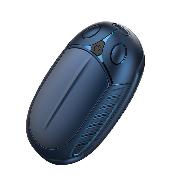 Blue rechargeable electric hand warmer