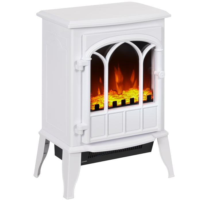Heat Hollow Log Burner Style Electric Fire 2000W with LED Flames