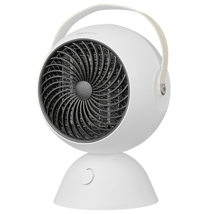 Heat Hollow 1300W Desktop Fan Heater with 3 Speeds and Handle