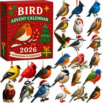 Heat Hollow Advent calendar with 24 acrylic figure ornaments