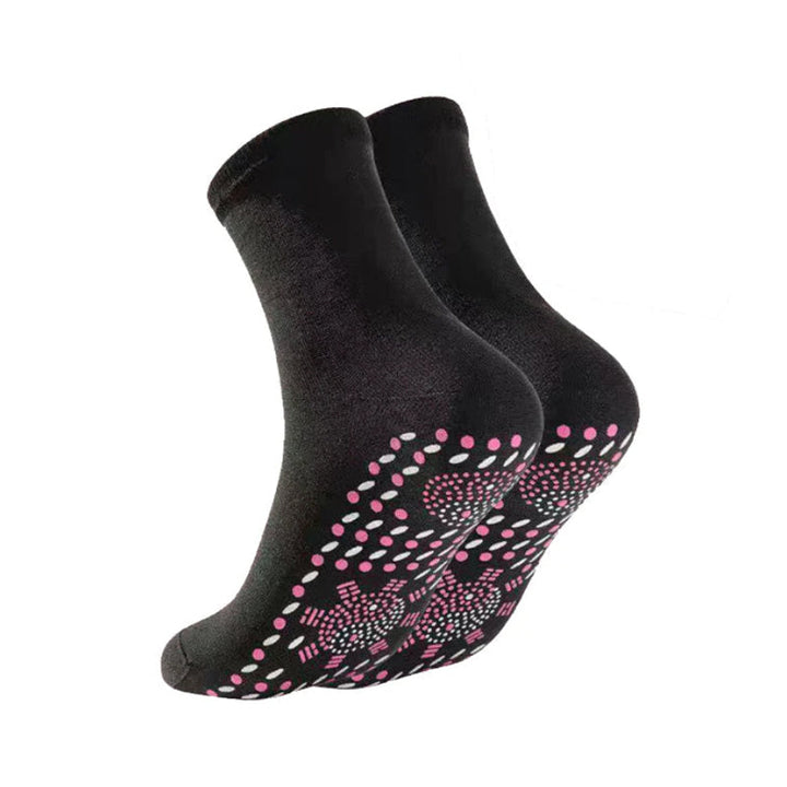 Self-Warming Tourmaline Acupressure Socks, 2 Pairs