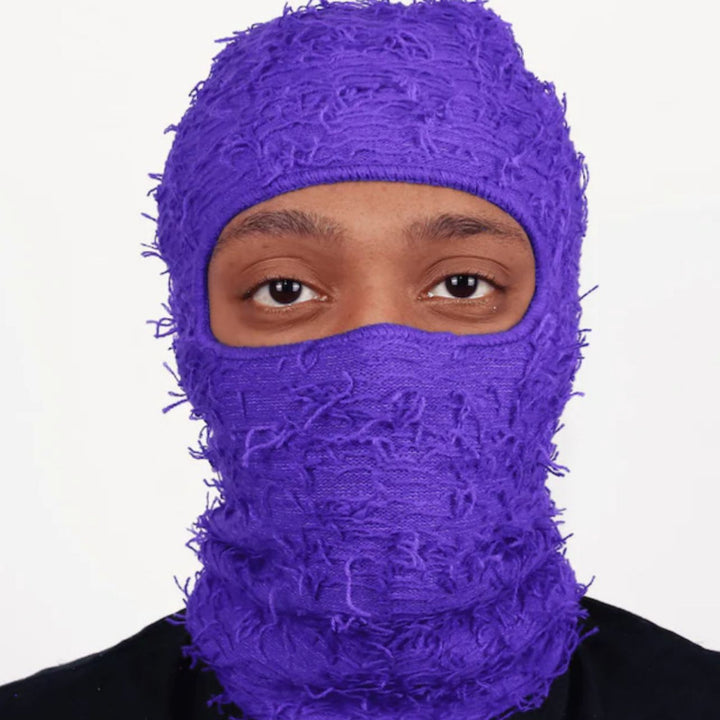 Knitted Camouflage Balaclava For Men And Women, Handmade