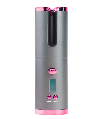 Heat Hollow Cordless automatic hair curler with LCD display