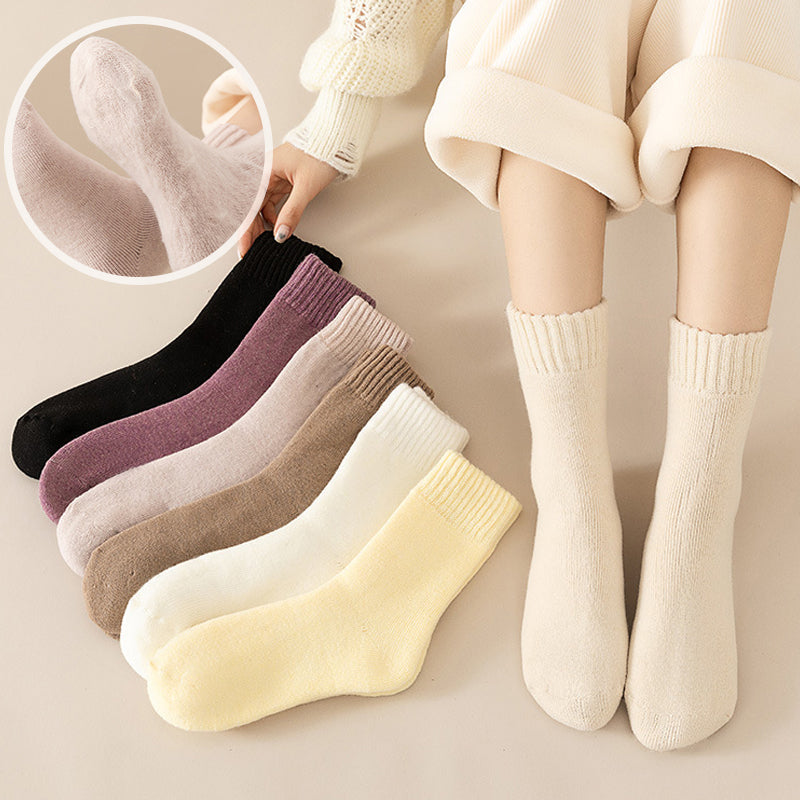 Fleece-Lined Thermal Socks, 3-Pair Set with Moisture Wicking