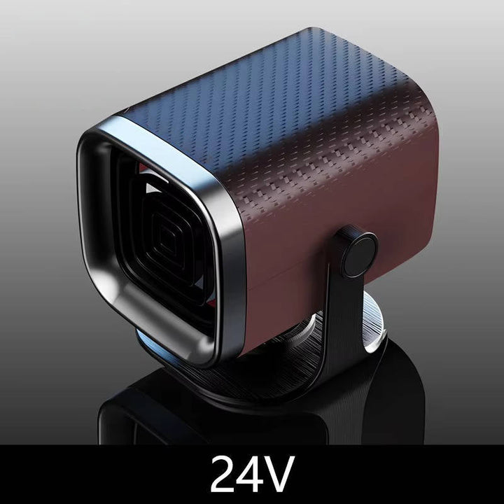 Car Heater Windscreen De-Icer 12V/24V | Ceramic Fast Heating 120W/150W | 360° Rotatable for Clear Windscreen Visibility