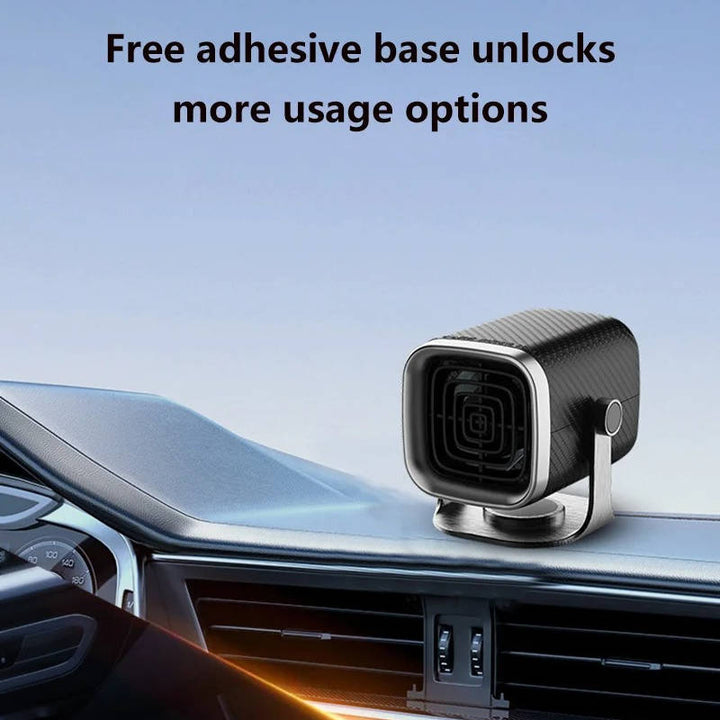Car Heater Windscreen De-Icer 12V/24V | Ceramic Fast Heating 120W/150W | 360° Rotatable for Clear Windscreen Visibility
