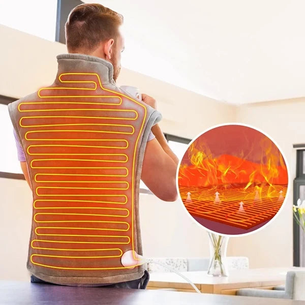 Neck &amp; Back Heating Pad with 10 Heat Settings – Heat Hollow