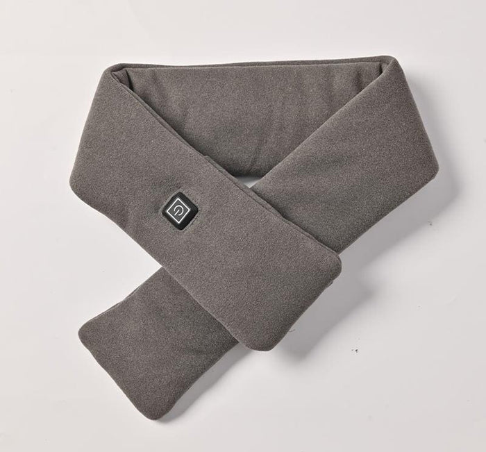 Heat Hollow USB Heated Scarf in Mink Fleece with 3 Heat Levels